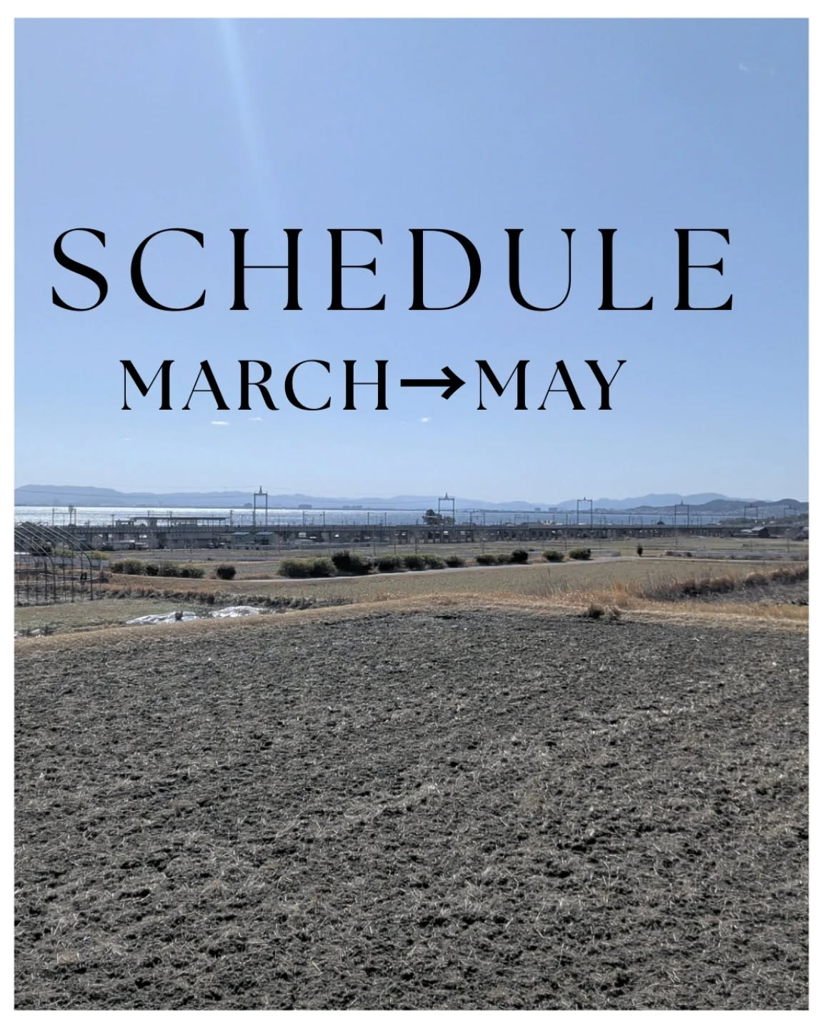 【3月～5月の予定】